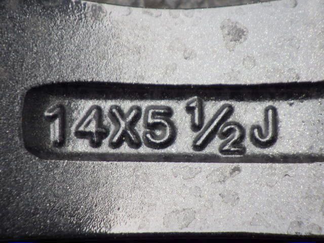 2852 B Weds TEAD SWING ホイール 14x5.5J 4穴 PCD100 38 4本 BRIGHTFACE_UK