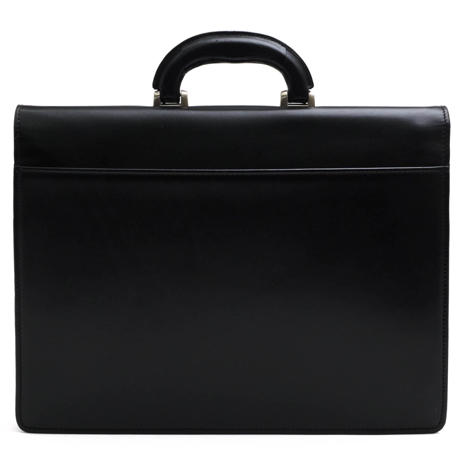 本革レザー ビジネスバッグ新品未使用海老名鞄ブリーフケース黒革