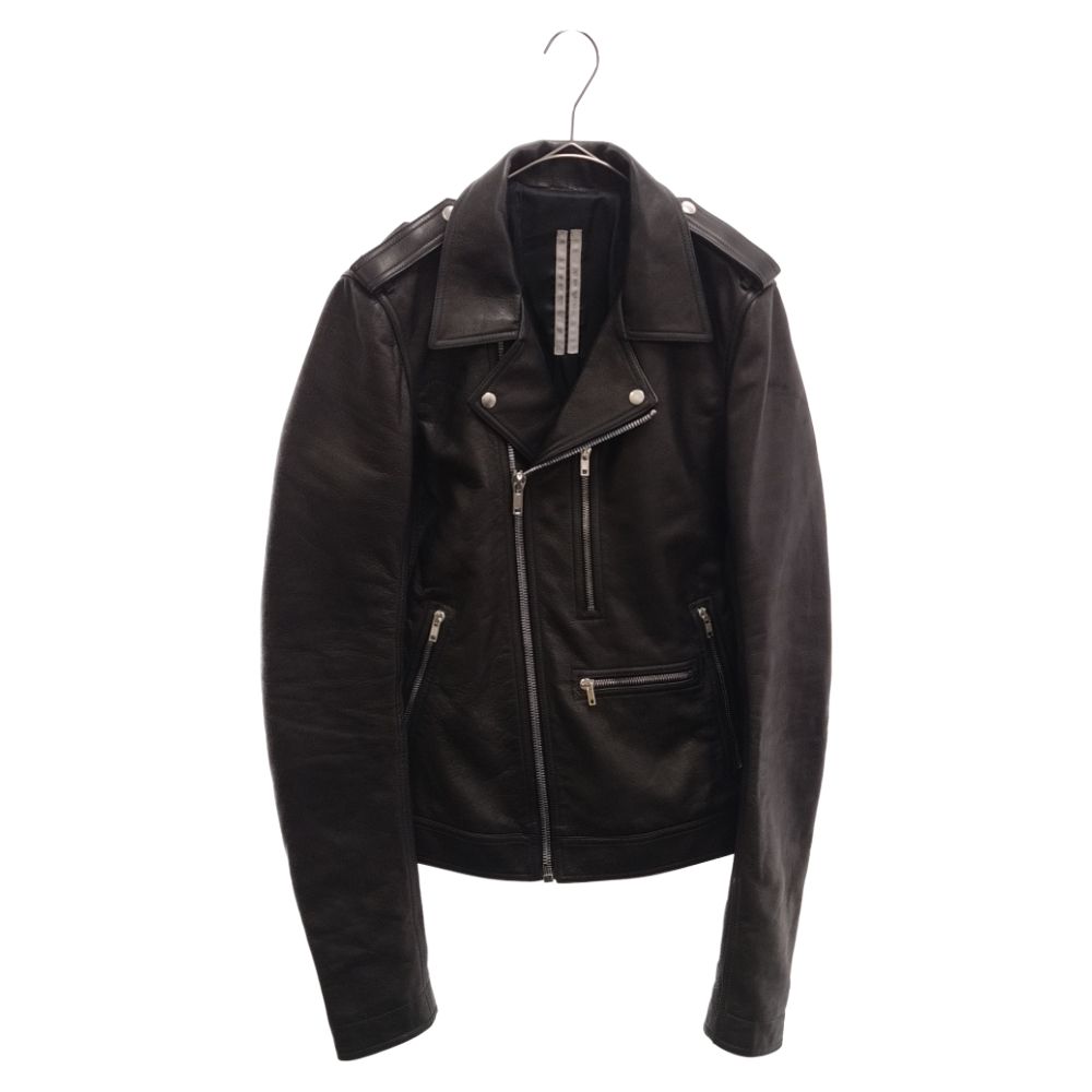 Rick Owens (リックオウエンス) 20SS stooges jacket ダブルレザーライダースジャケット ブラック  RU20S7764-LCWライダースジャケット - メルカリ