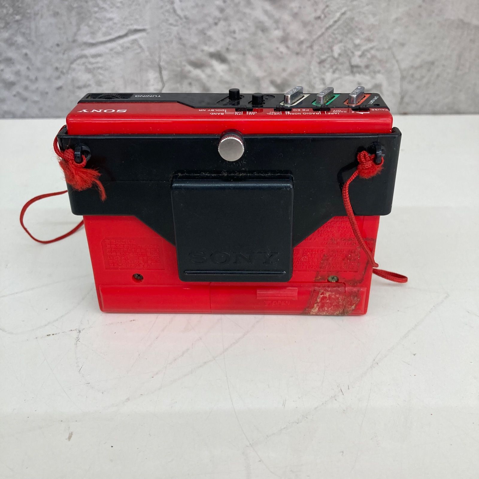 SONY カセットウォークマン 赤 WM-F65 ソニー レトロ SONY WM-F65