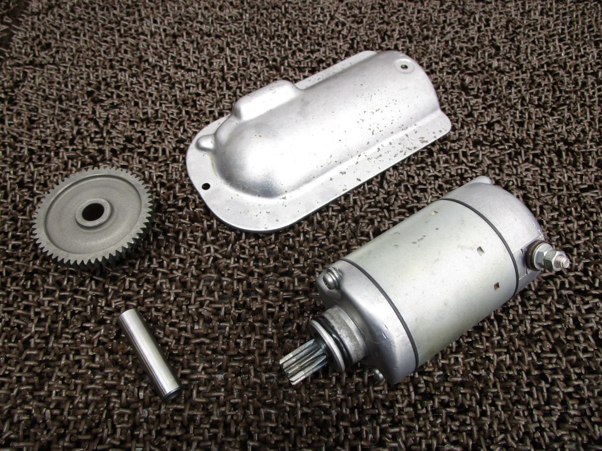 GSX750S カタナ セルモーター ギア カバー △A6204 GS75X 動作 済み スズキ GS75X 刀 KATANA キャブ車