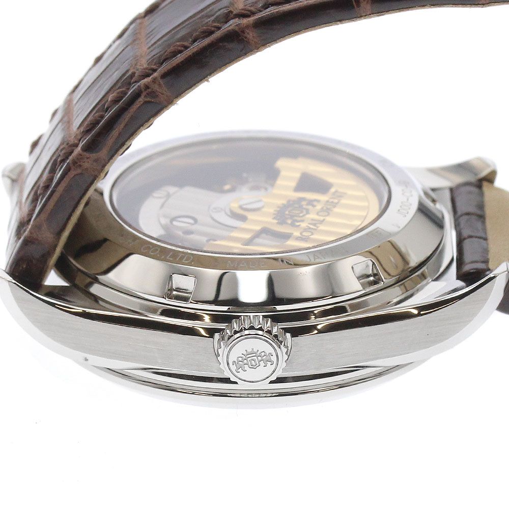 美品 ロイヤルオリエント レトログラード WE0021JD メンズ自動巻き腕時計 オリエント ORIENT WE0021JD ロイヤルオリエント レトログラード