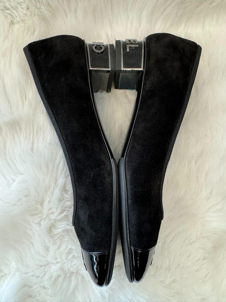 美品❤️シャネル ココマークステッチ スエード パンプス 36(約23cm) CHANEL シャネル パンプス ココマーク スエード ブラック 36 1