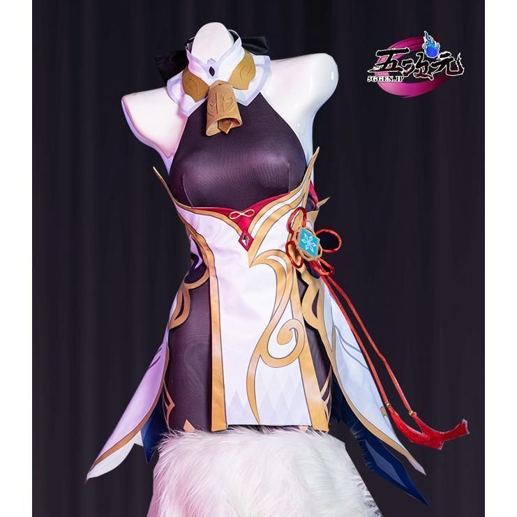 漫骨 原神 コスプレ 甘雨 衣装 ウィッグ 靴 追加