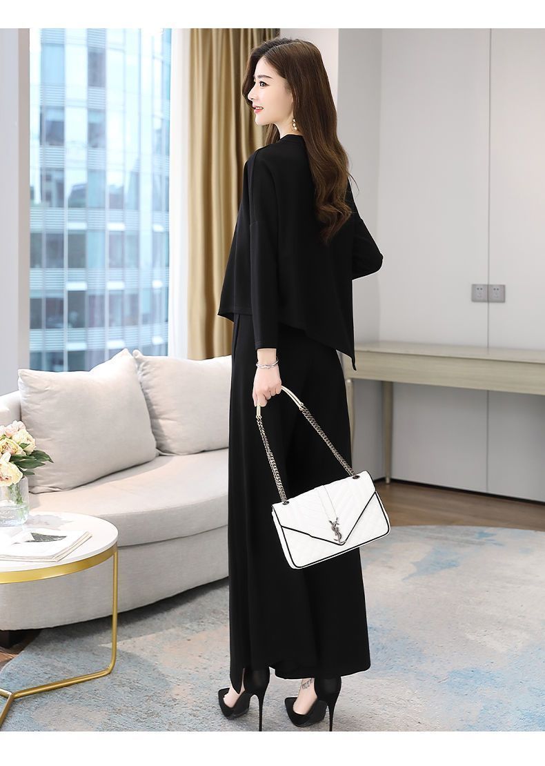 上下セット ママスーツ パンツスーツ スーツ ブローチ おまけ 卒業式 母親 レディース 通勤 OL 服 母 セレモニー オシャレ フォーマル ママ MAAHADDERANG_COM