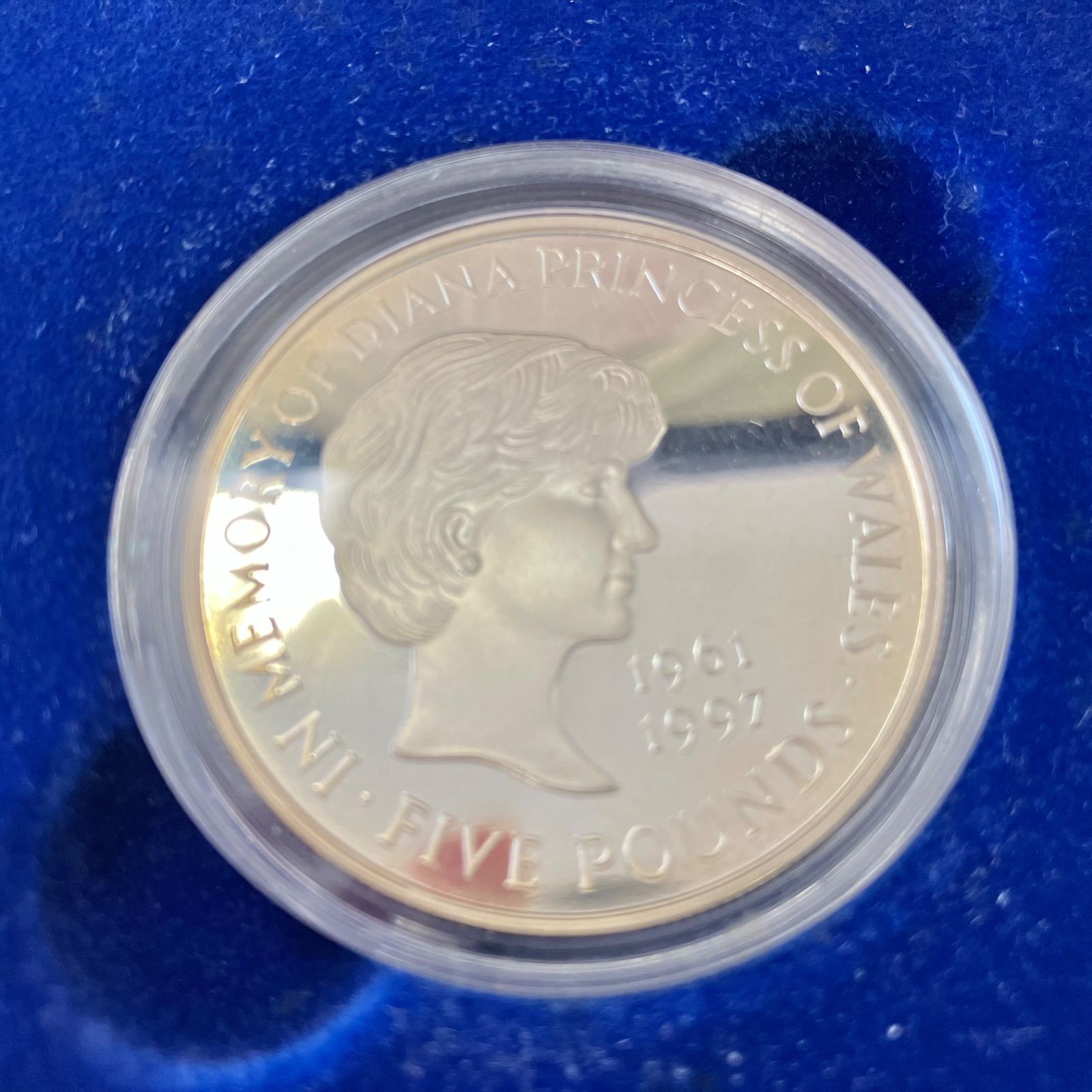 【170293】1999年 ダイアナ妃 追悼記念コイン 5ポンド K22 金貨 銀貨 セット 未使用