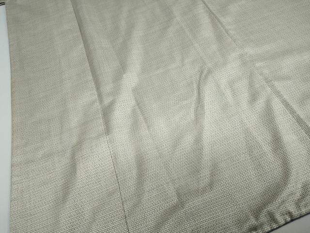 平和屋着物○男性 本場大島紬 白大島 アンサンブル 長羽織 100亀甲 総