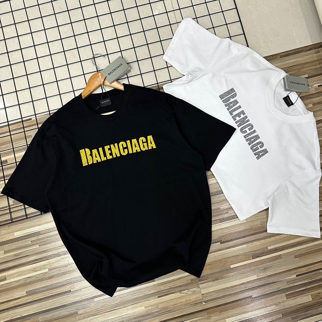 【BALENCIAGA】バレンシアガ 25SS ロゴ シャツ 今日特価】Balenciaga バレンシアガ 25SS ロゴプリント T シャツ