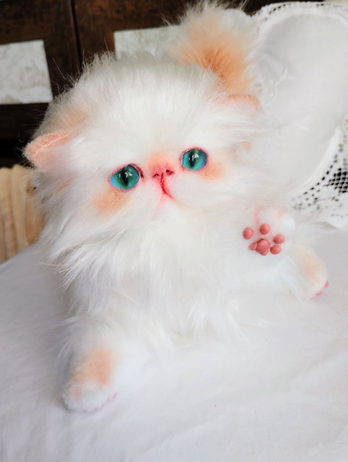 エキゾチックロングヘア♡綺麗な子猫ちゃん♡アートドール♡ぬいぐるみ♡