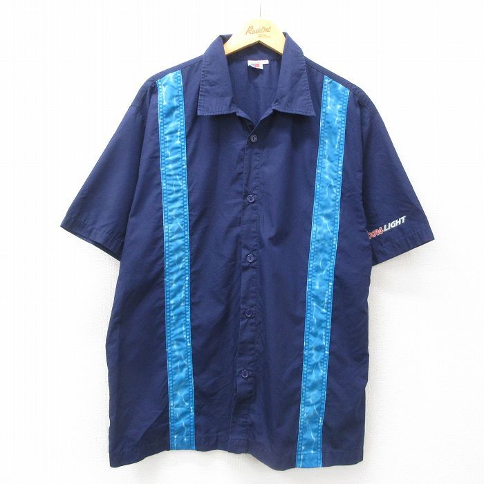 XL/古着 半袖 シャツ メンズ 90s クアーズライト ビール 開襟
