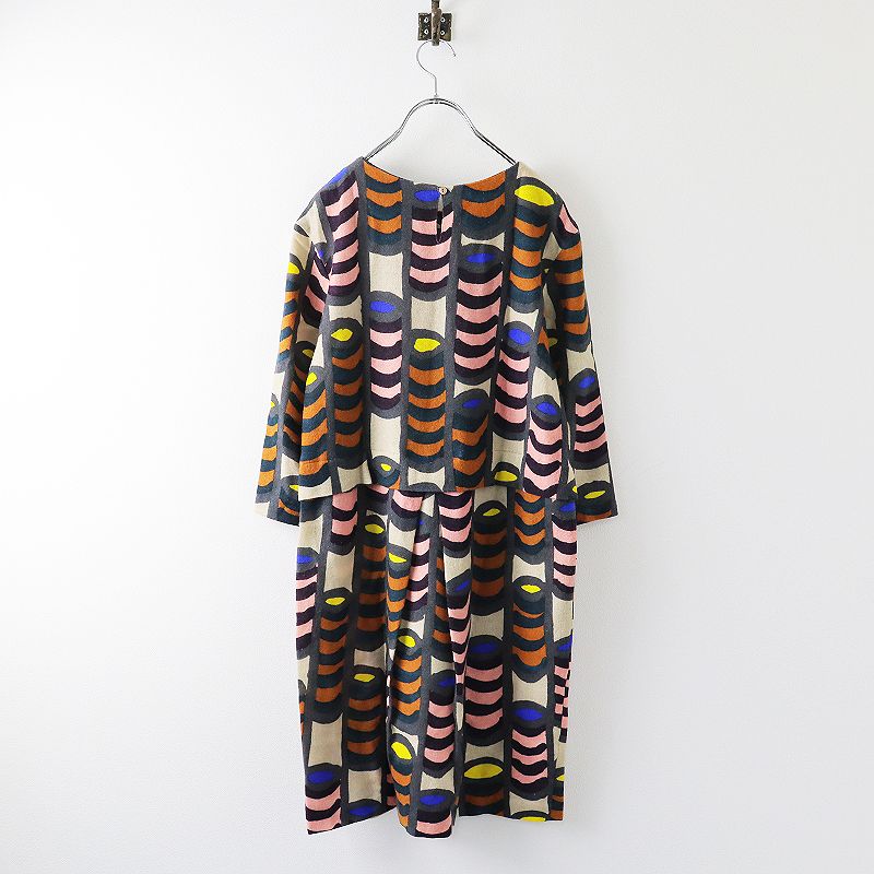 mina perhonen ミナペルホネン bonbon ワンピース 36/グレー カシミヤ 