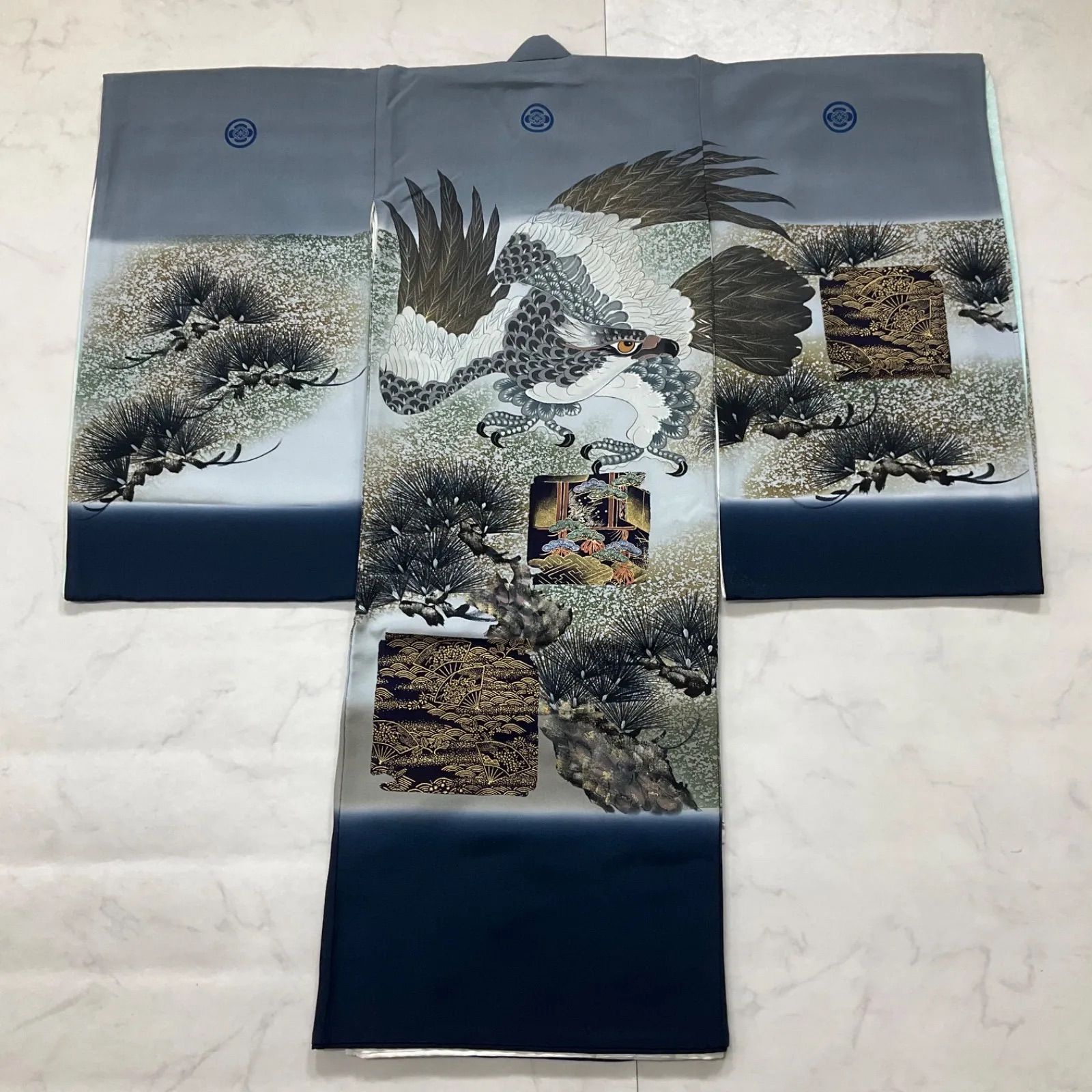 ◇kimono+one◇産着◇お宮参り◇正絹◇襦袢付き◇五つ紋◇想美一