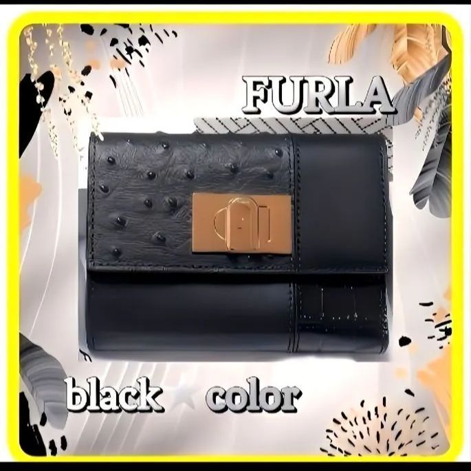 セール中✳️ 匿名配送 新品 FURLA フルラ ブラック 財布 - メルカリ