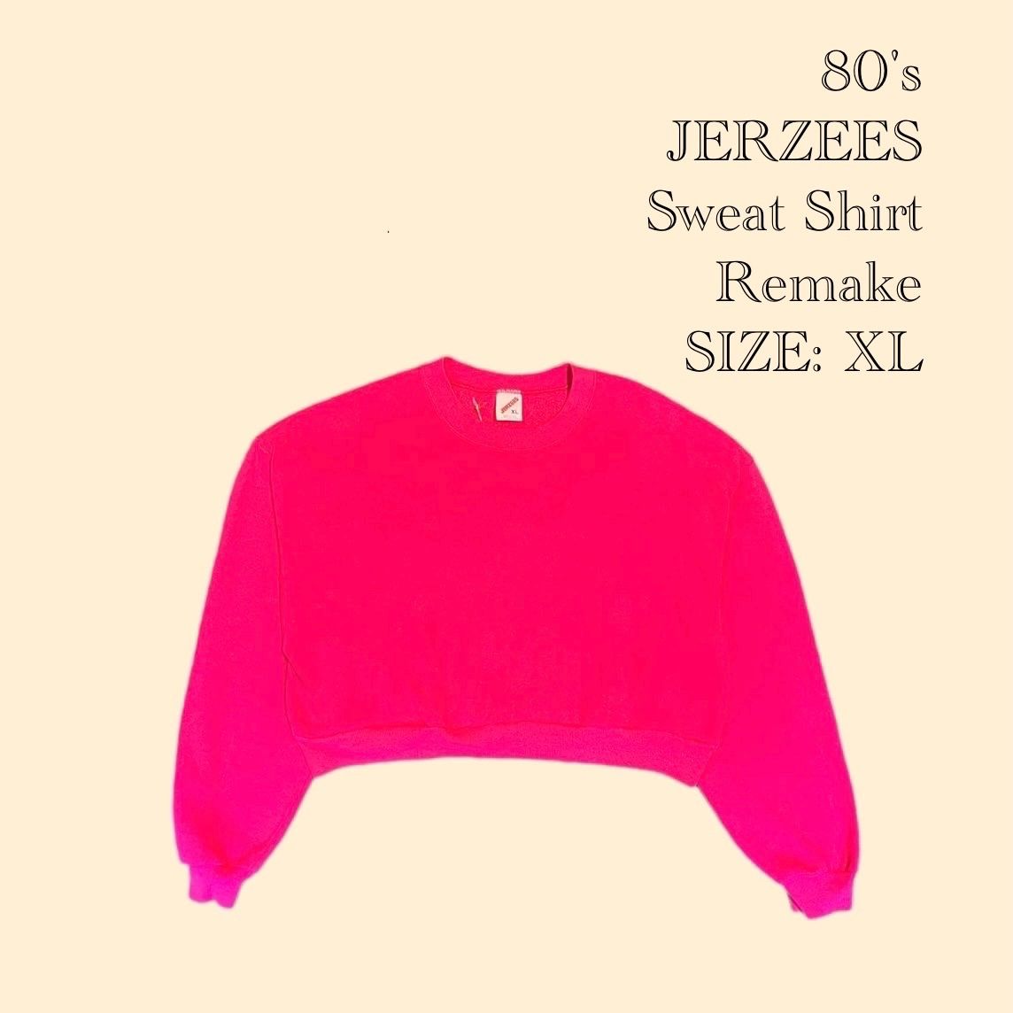 80's JERZEES Remake Sweat Shirt - メルカリ