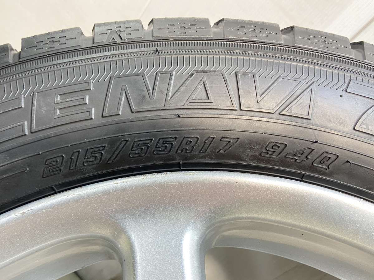 215/55R17 グッドイヤー アイスナビ 7 スバル純正 17x7.0 55 100-5穴