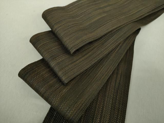 平和屋着物○男性 本場筑前博多織 角帯 変わり縞 正絹 逸品 DAAU5338ps