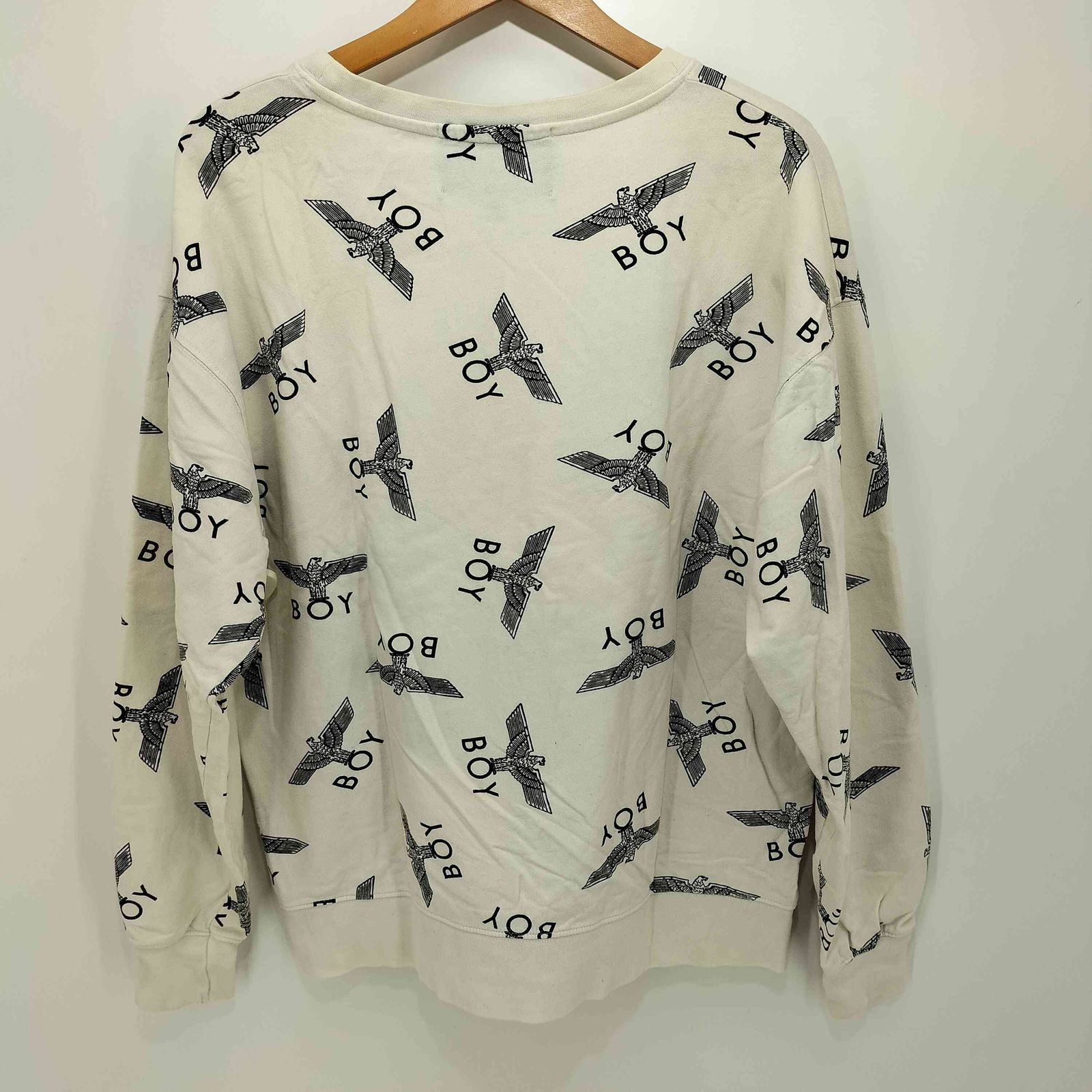 ボーイロンドン BOY LONDON 90S ロゴプリント ロングスリーブクルー