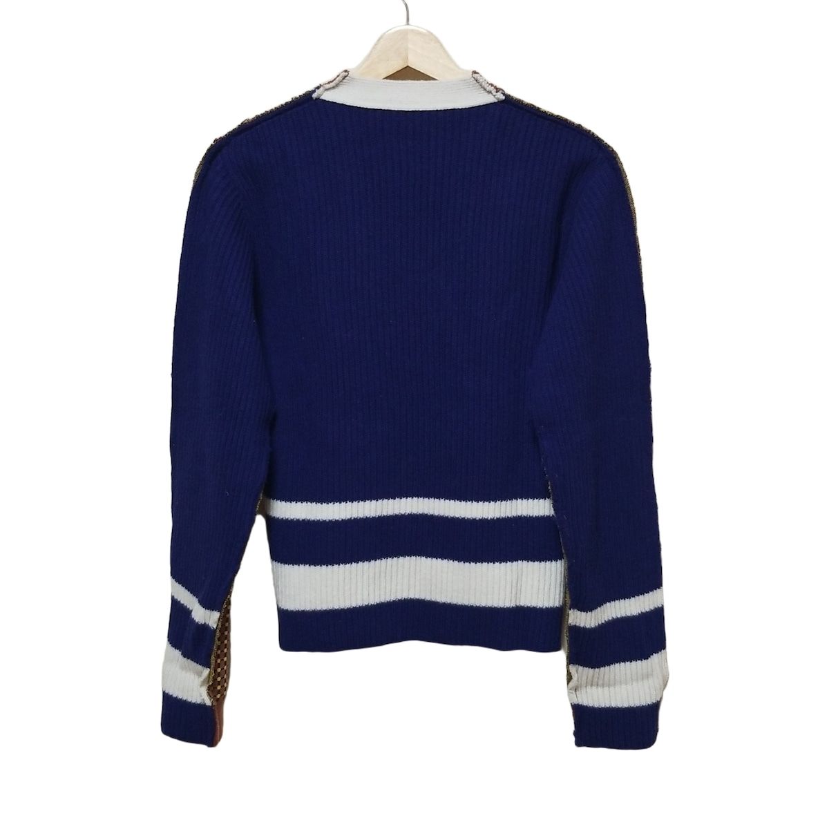 MARNI マルニ カーディガン サイズ40 M レディース - ブラウン×ネイビー×マルチ 長袖