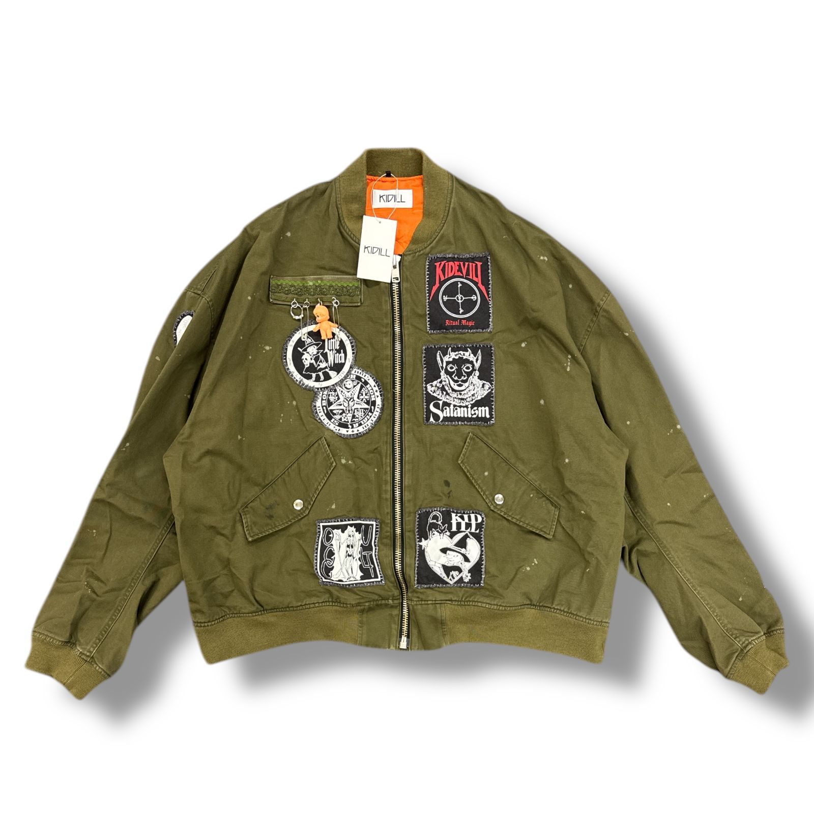 参考上代176000円 未使用品 KIDILL 24SS PATCH MA-1 JACKET