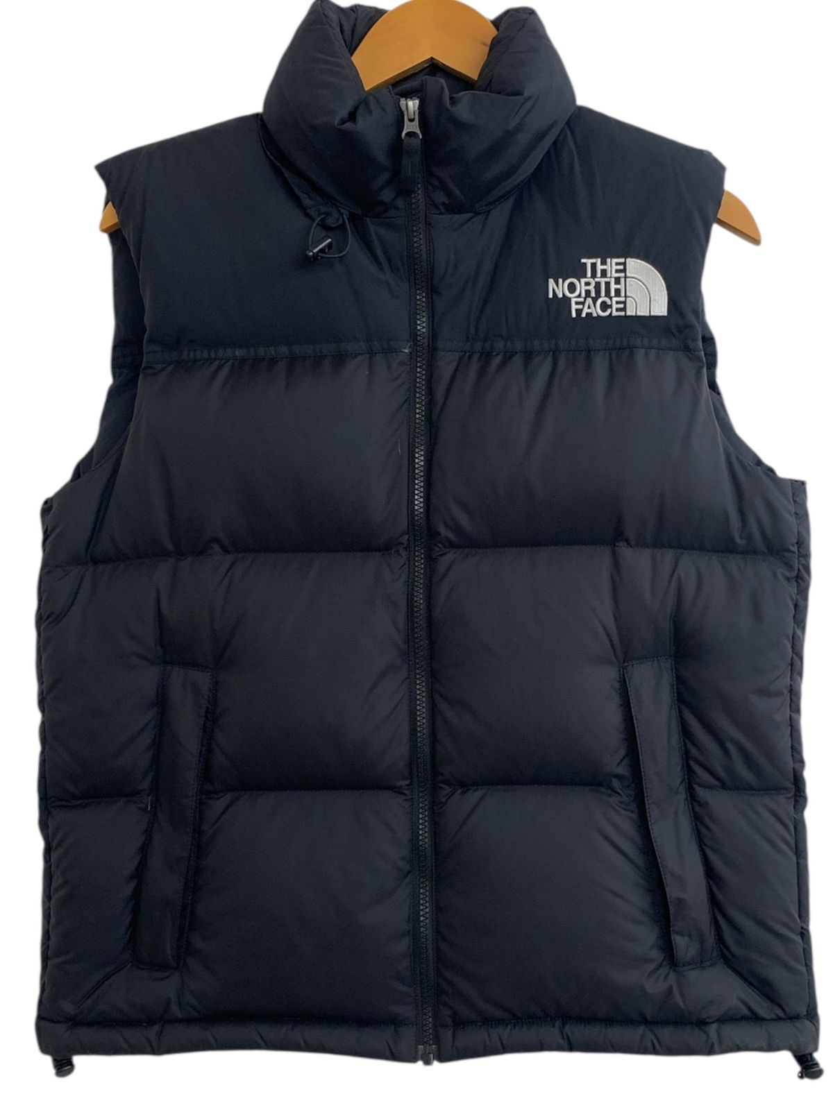 THE NORTH FACE ザノースフェイス ダウンベスト Nuptse Vest ヌプシベスト ジップアップ フード付き ベトナム製 ND91843 M ブラック メンズ 004