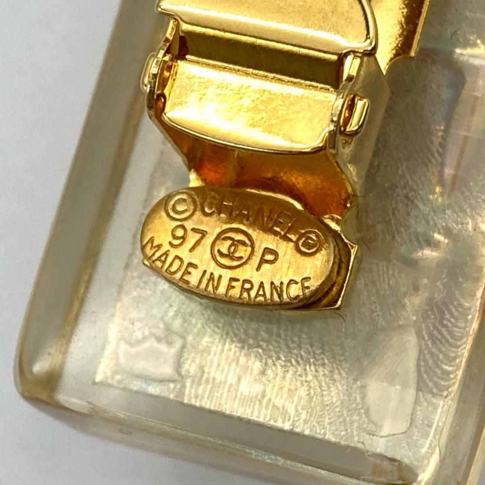 シャネル CHANEL バレッタ ヘアクリップ プラスチック 97P刻印 クリア  