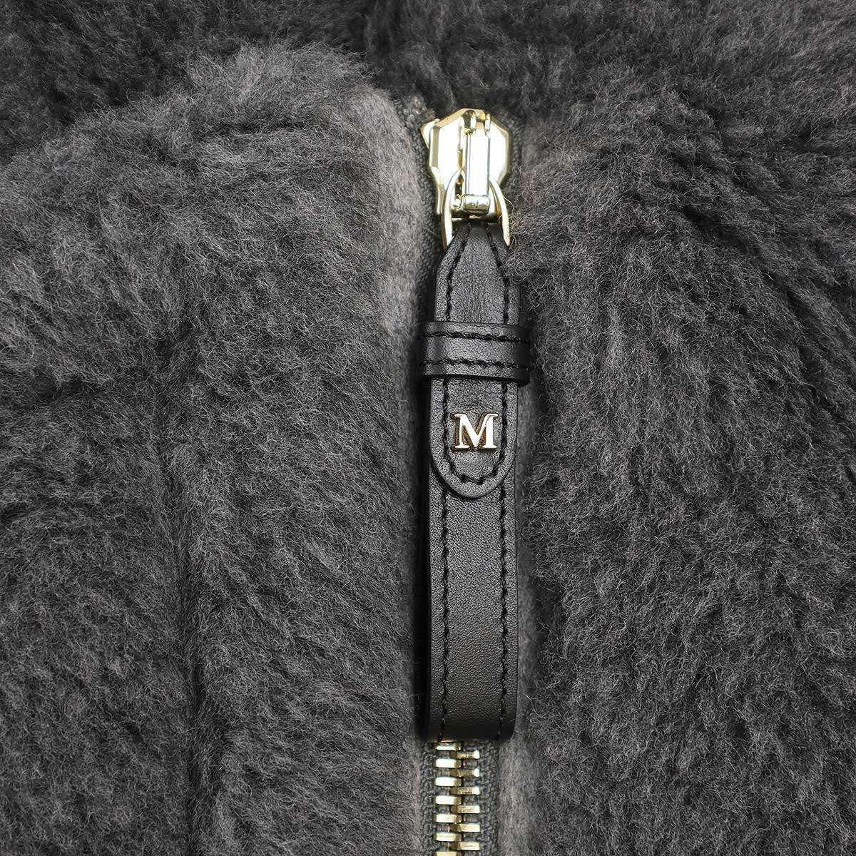 本日最終 maxmara テディベア　グレー　Mサイズポンチョケープ TEBE テディベア ケープコート ボア グレー（2022/10/15買取） - Max