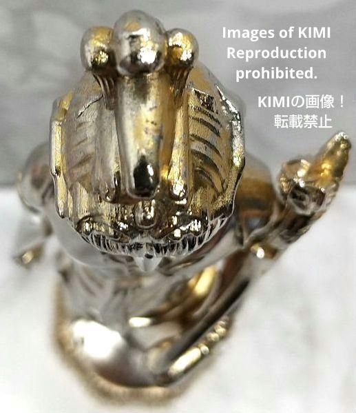 仏像 聖観音菩薩 合金 19cm 仏師 牧田秀雲作 高岡銅器 置物 開運 繁盛 