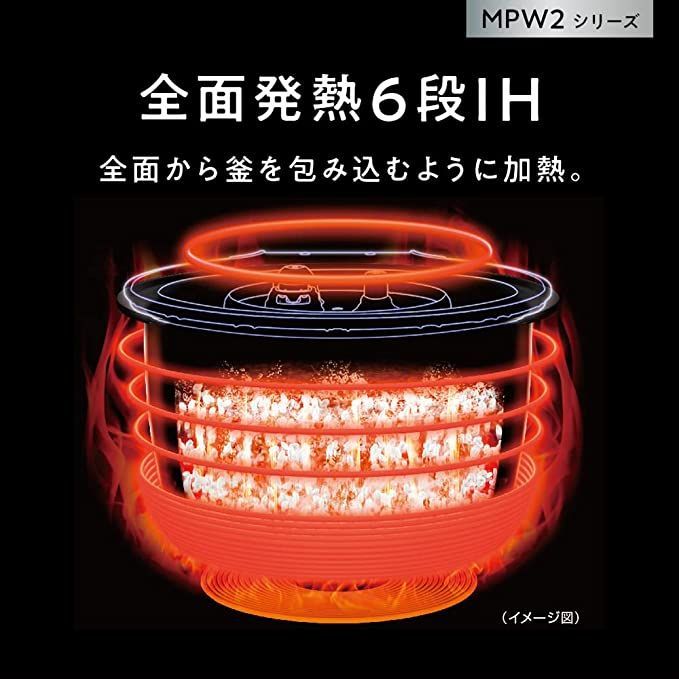 パナソニック 炊飯器 5.5合 おどり炊き ホワイト SR-MPW102-W - メルカリ