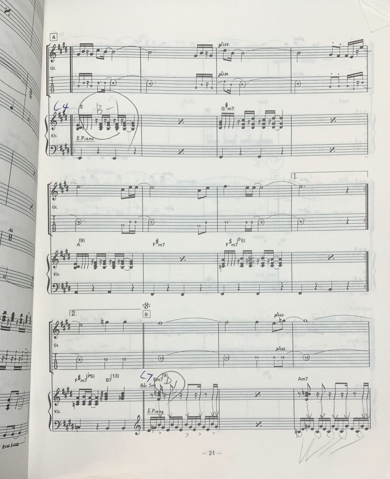 カシオペア CASIOPEA バンドスコア ／ミントジャムズ Mint Jams