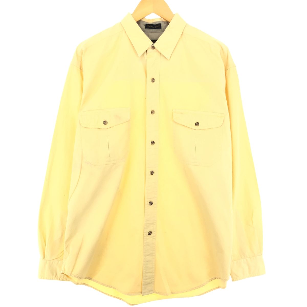 古着 90年代 エディーバウアー Eddie Bauer 長袖 コットンツイルシャツ メンズL ヴィンテージ/eaa438004