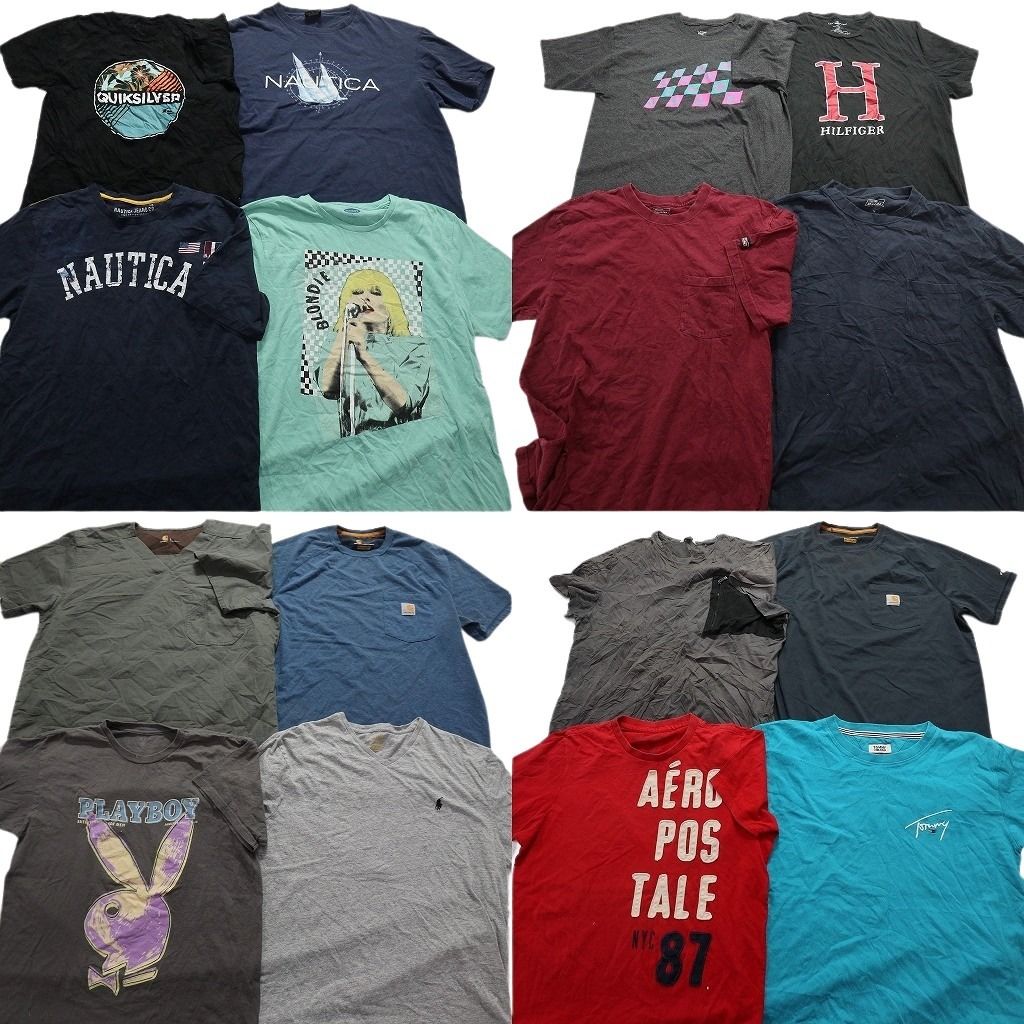 古着卸 ブランドMIX 半袖Tシャツ 16枚セット メンズ Ｌ バンズ ディッキーズ ノーティカ 古着 NA2702