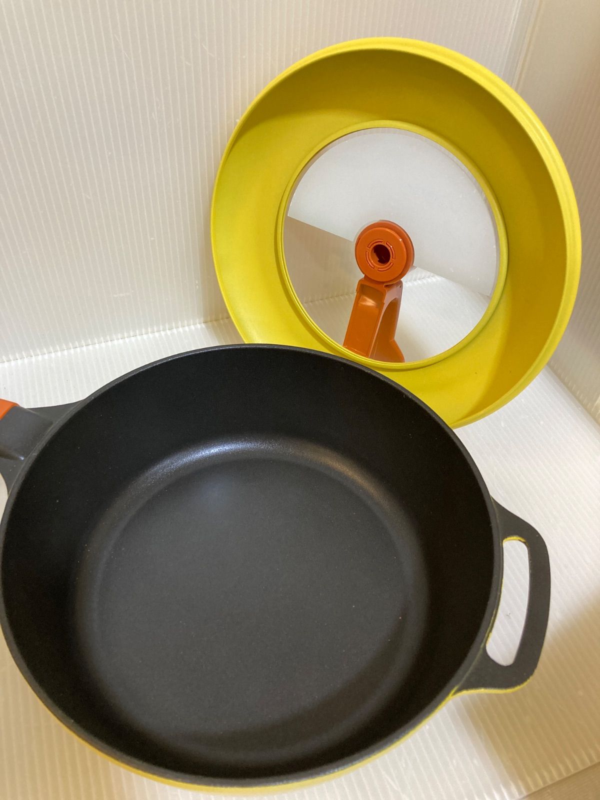 良い 平野レミの鍋 ドゥ！レミ・パン 24cm イエロー 未使用品！平野