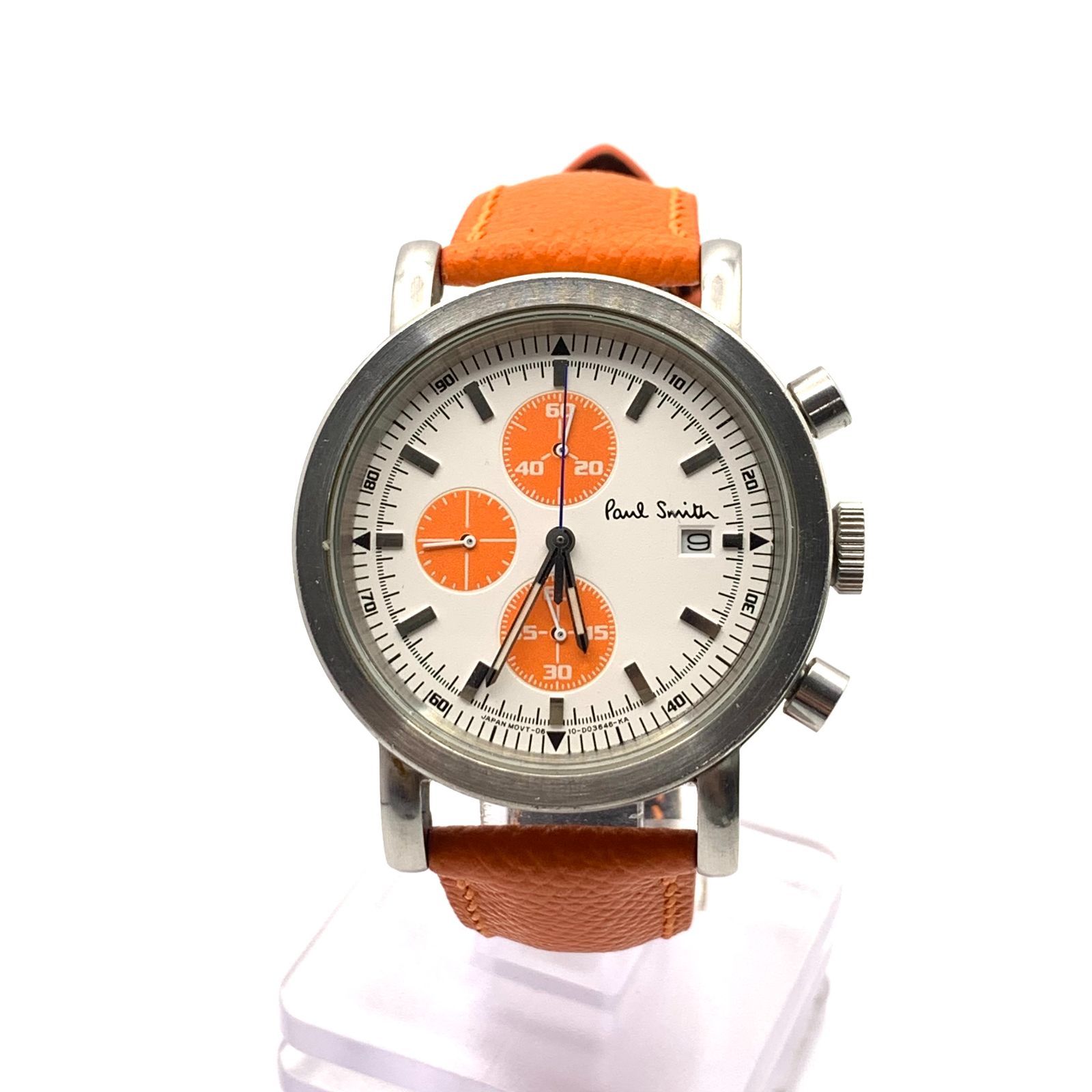 Paul Smith 0610 クロノグラフ 腕時計 オレンジ