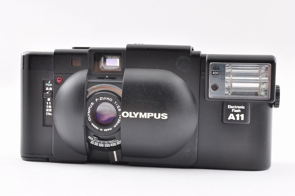 Olympus オリンパス XA ブラック 35mm コンパクトフィルムカメラ A11フラッシュ付き