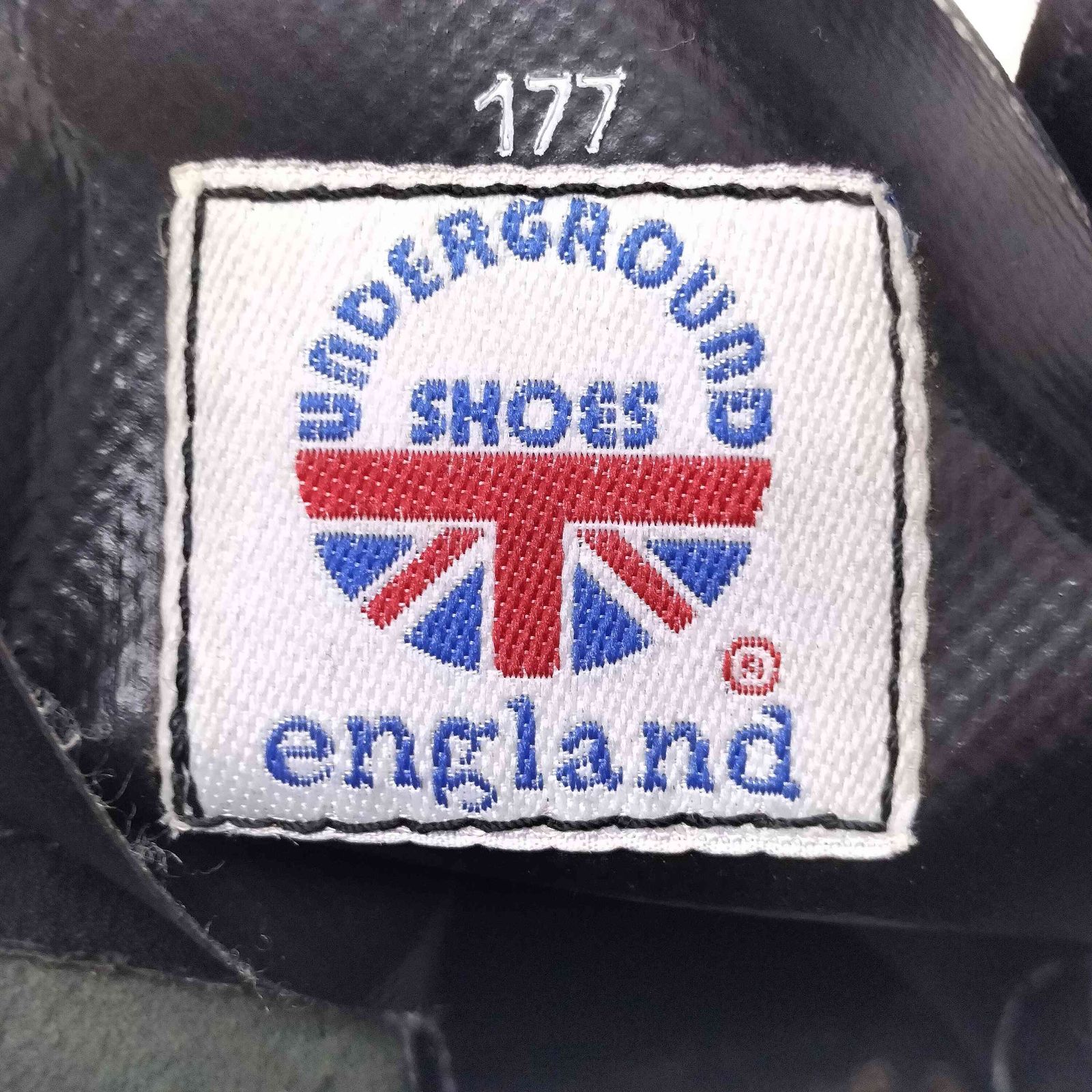 ユーズドフルギ 古着 Underground Shoes England 80S ファイアー プリント 10ホール ブーツ レディース 4 KIN-KAAI_COM