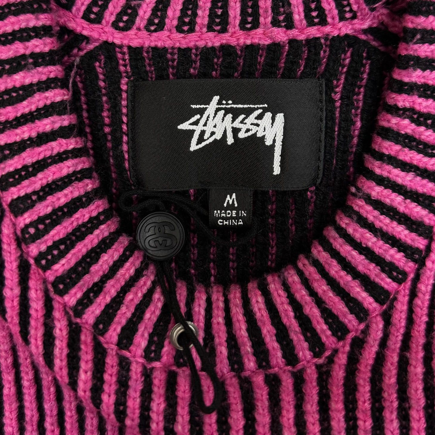 定価30800円 STUSSY 24SS CONTRAST RIB SWEATER コントラストリブ 