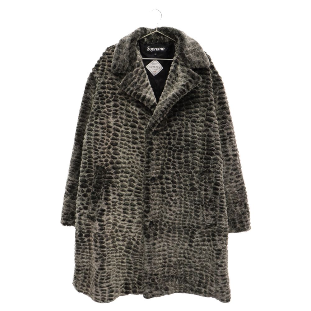 SUPREME (シュプリーム) 23SS Croc Faux Fur Overcoat フェイクファー