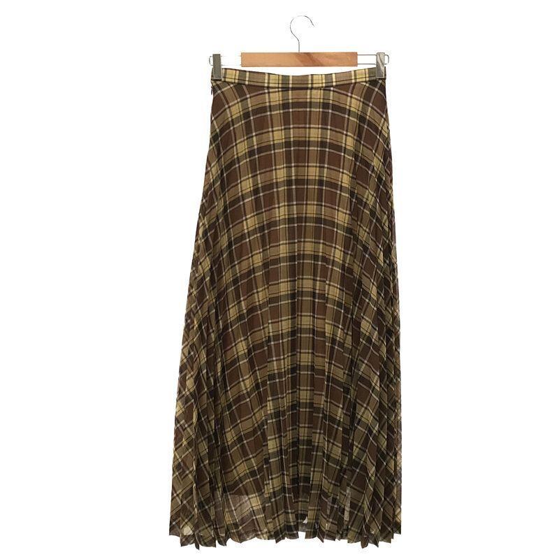 AURALEE / オーラリー | 2021AW | WOOL RECYCLE POLYESTER SHEER CLOTH PLEATED SKIRT  | 1 | - 激安特価品送料