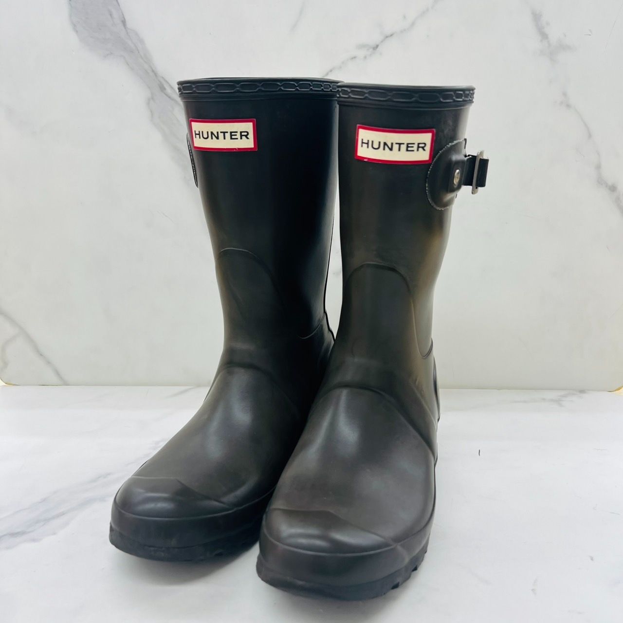 HUNTER ハンター レインブーツ 長靴 ORIGINAL SHORT ブラウン系 23～23.5cm