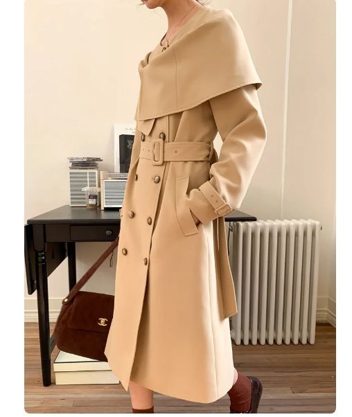 綺麗め  トレンチコート ジャケット ロング丈 お上品 楽天市場】【取寄】トレンチコート レディース ロング ロング