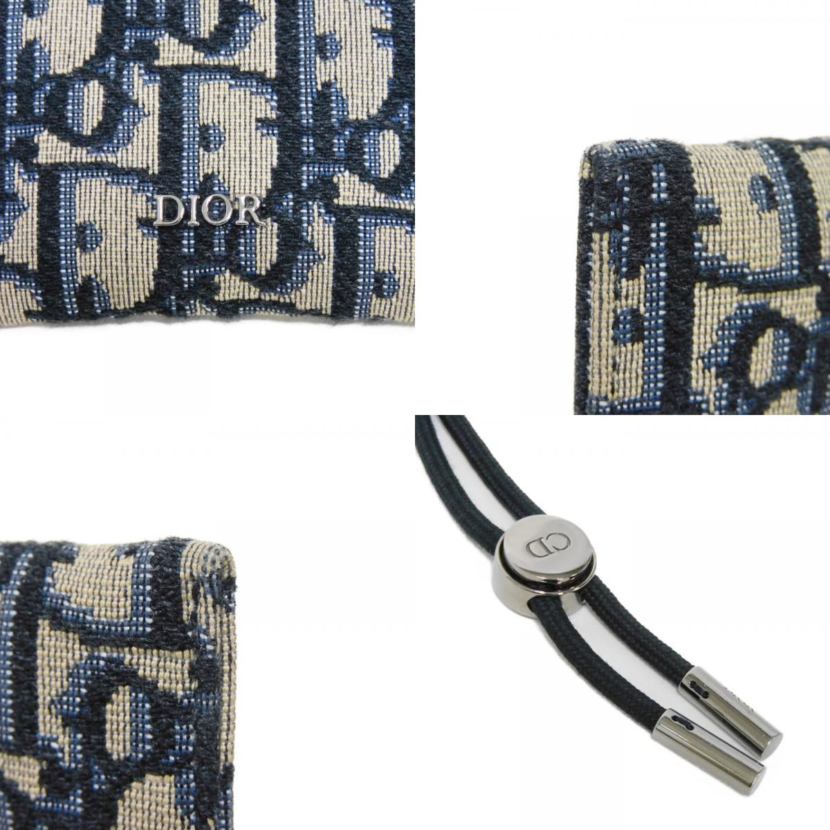 Dior ディオール ネックストラップ コインパース ロゴ メタル ベージュ 