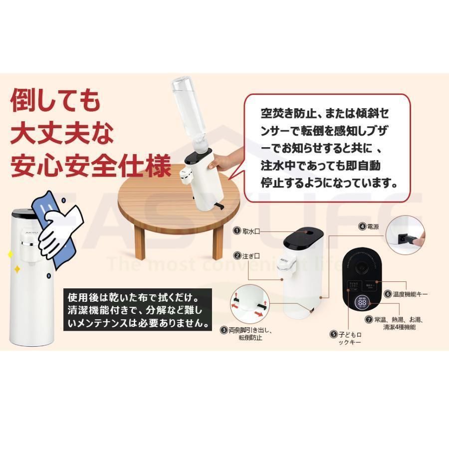5段階温度調整 2種使い方法