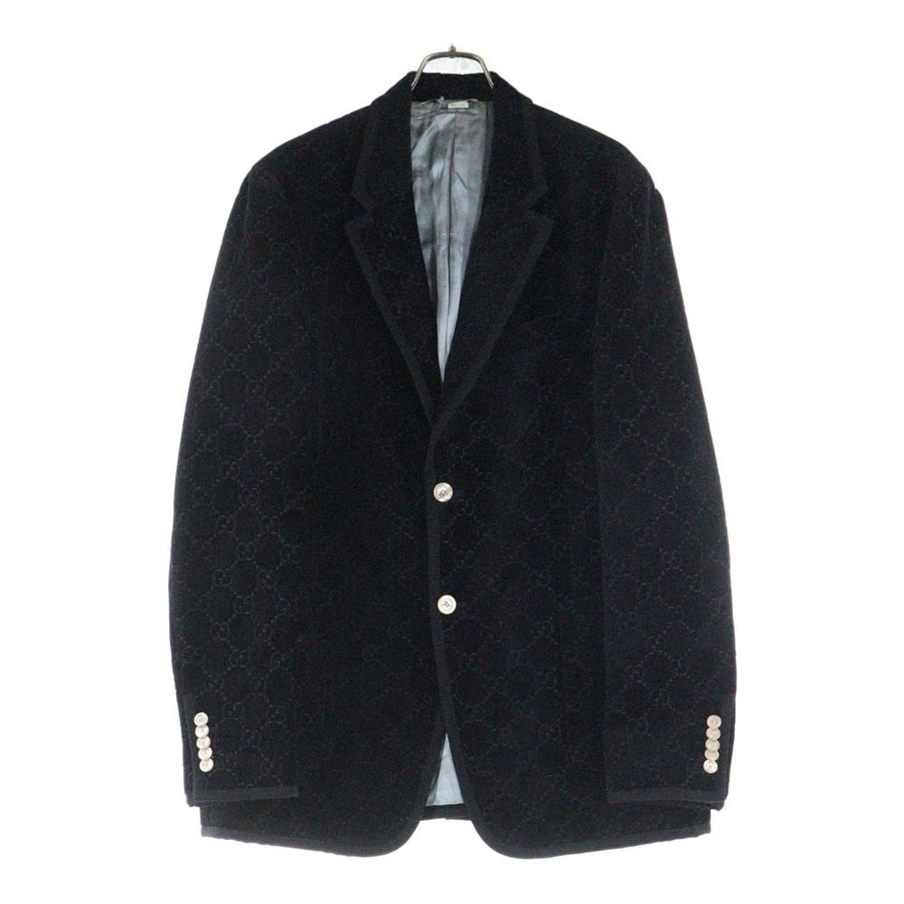 GUCCI グッチ GG スプリーム ベルベット テーパード ジャケット ブラック 522513 Z402L
