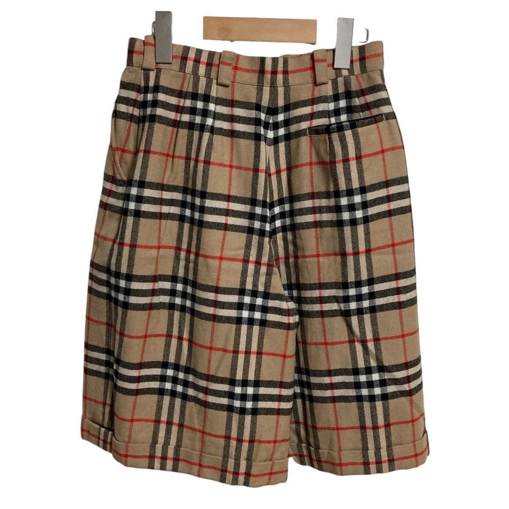 BURBERRY バーバリー ヴィンテージ ノバチェック ハーフパンツ ショートパンツ 66cm ベージュ レディース 古着