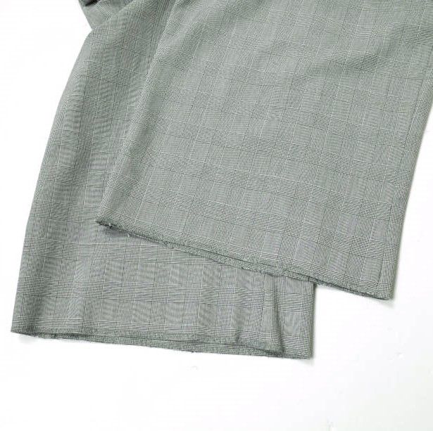 新品 mando マンド 21SS 日本製 GLEN CHECK TUCK WIDE PANTS ...