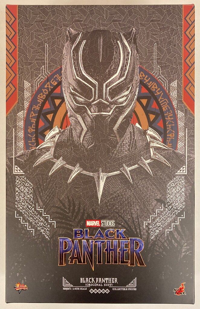 HOTTOYS MOVIE MASTERPIECE BLACK PANTHER ORIGINAL SUIT MMS671