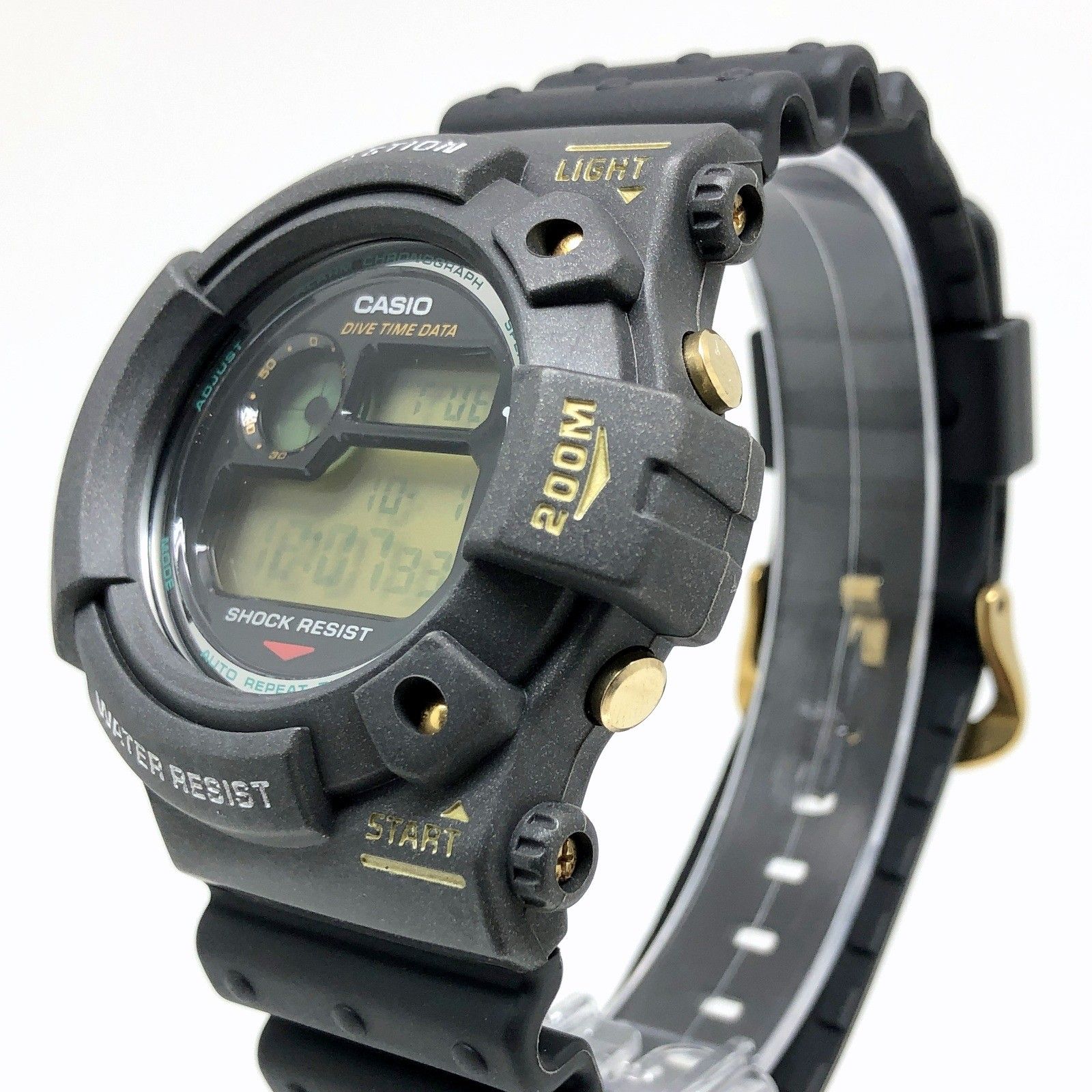 G-SHOCK ジーショック DW-6300B-8 M1084 FROGMAN 初代フロッグマン ダークメタリックグレー グリーン豆球  1994年11月発売 - メルカリ