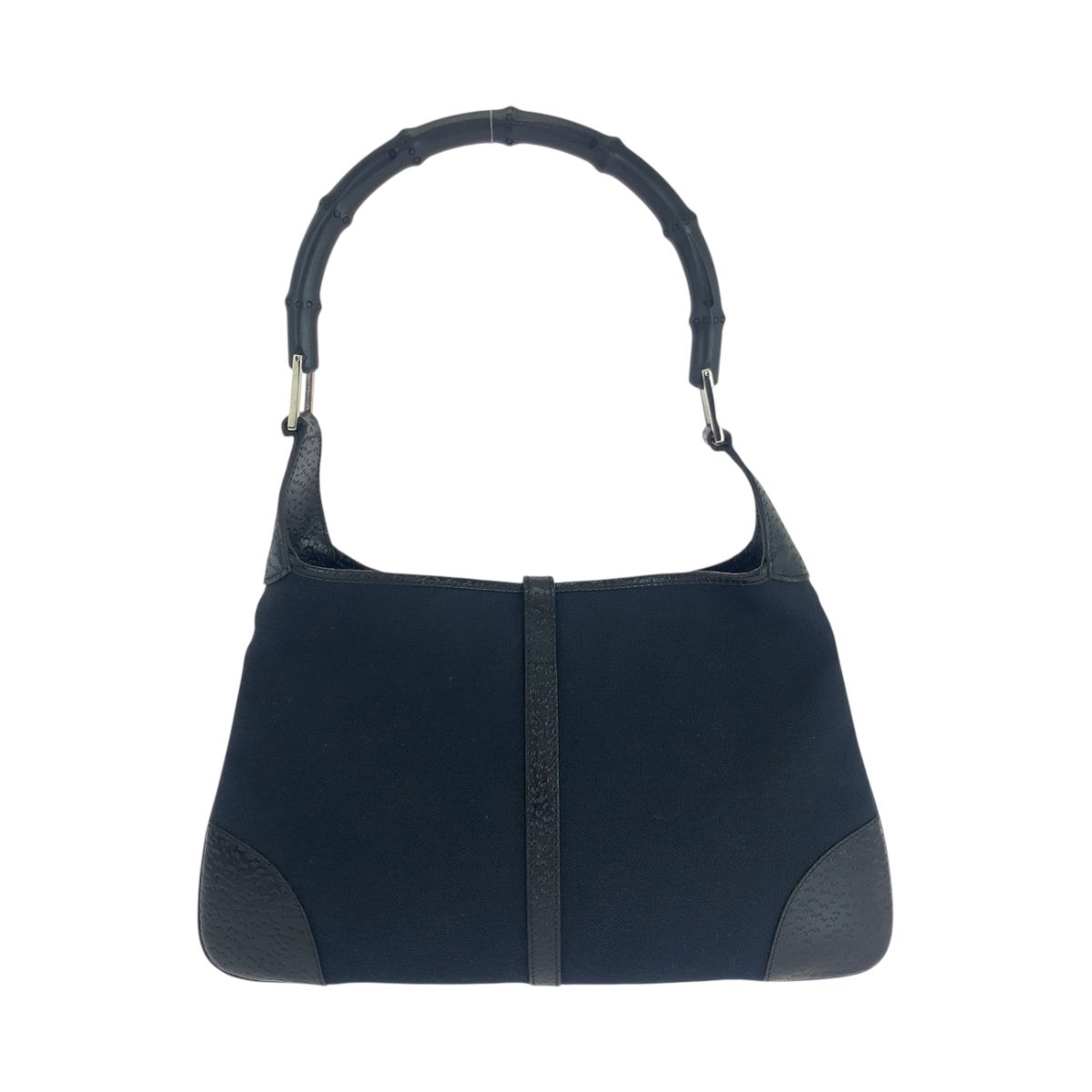 美品 GUCCI グッチ バンブー ブラック 黒 シルバー金具 GG
