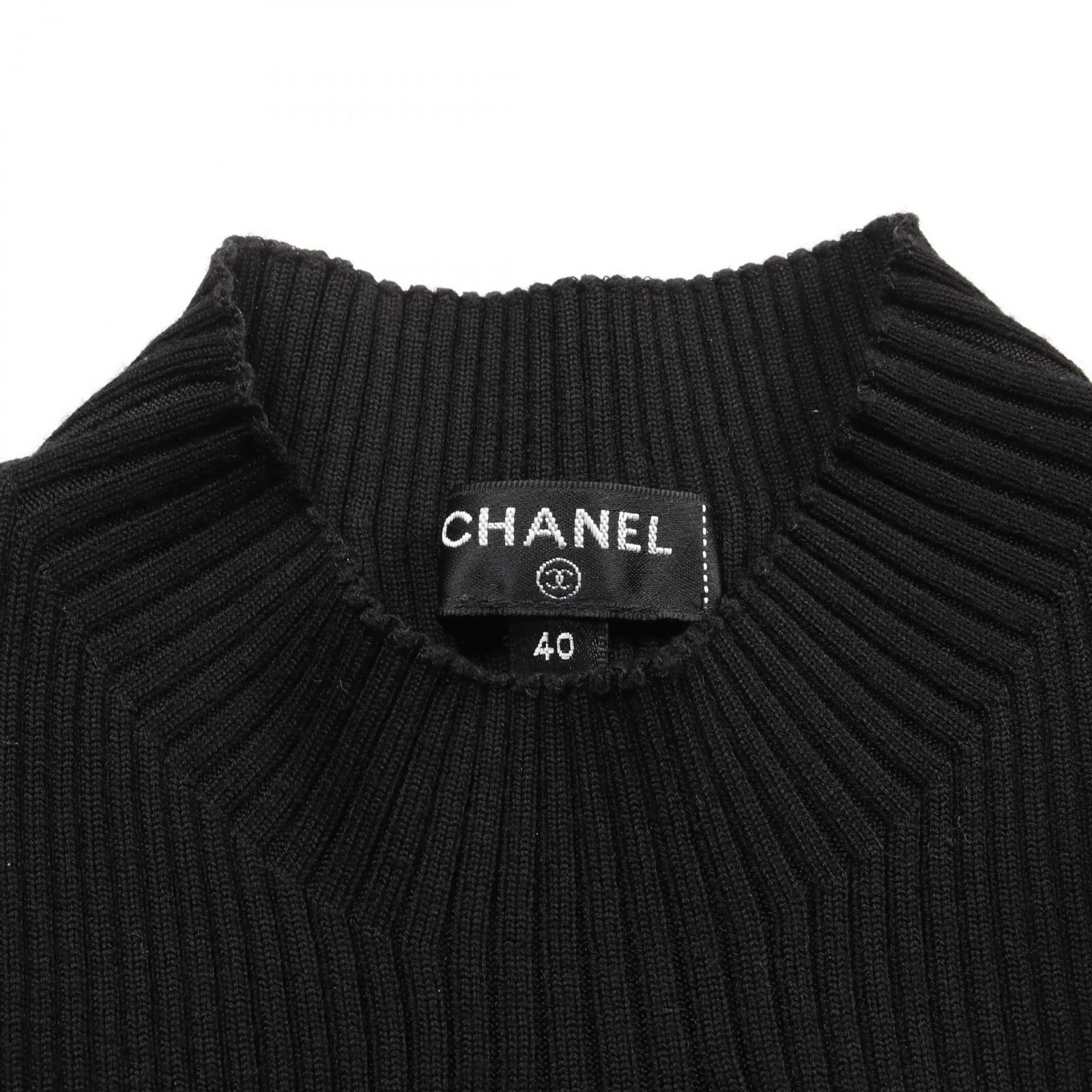 シャネル CHANEL ニット ココマーク クローバー P64687K60670 ブラック  