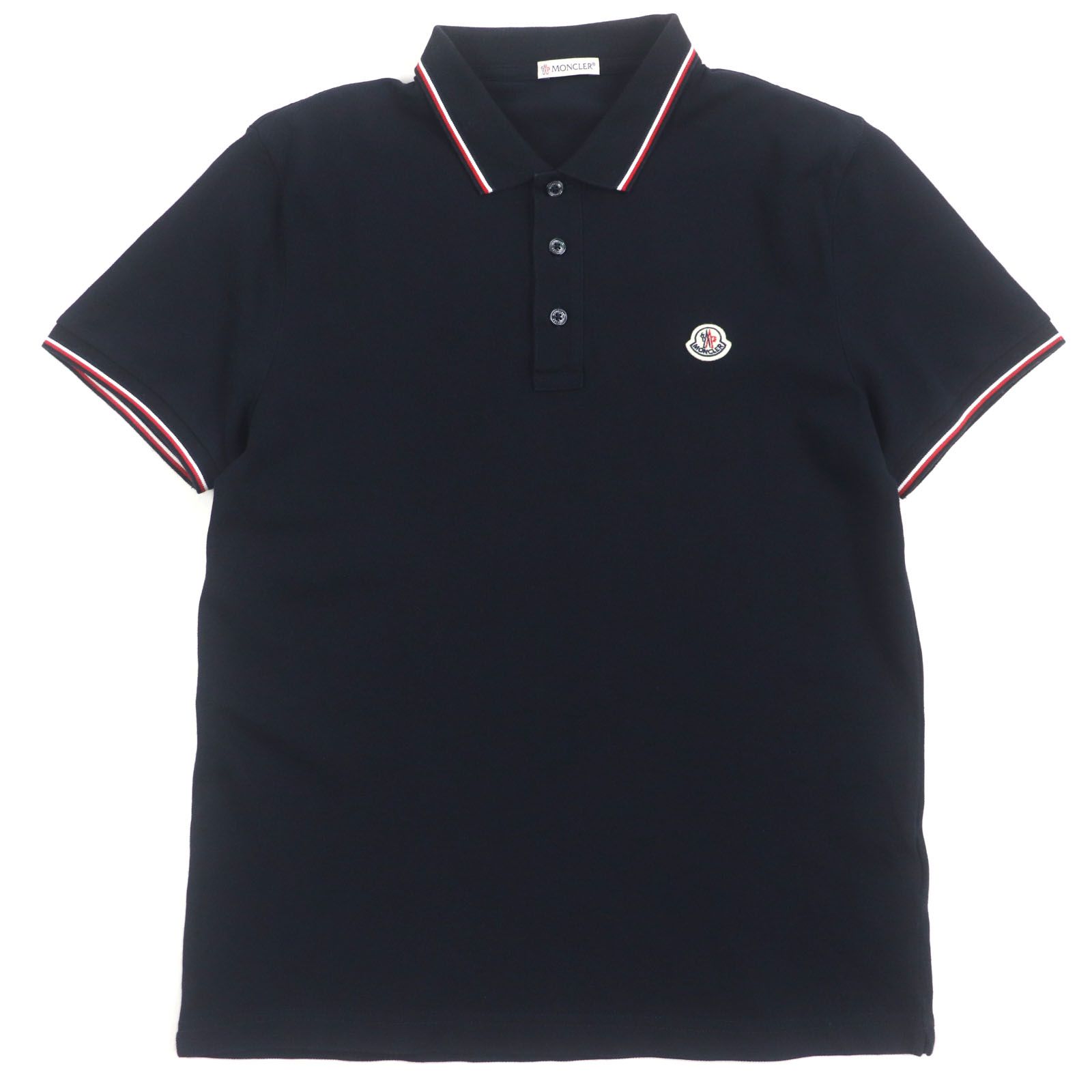 正規品 MONCLER モンクレール ポロシャツ 人気ネイビー 綿100% L Yahoo!オークション - MONCLER 国内正規モンクレール ポロシャツ